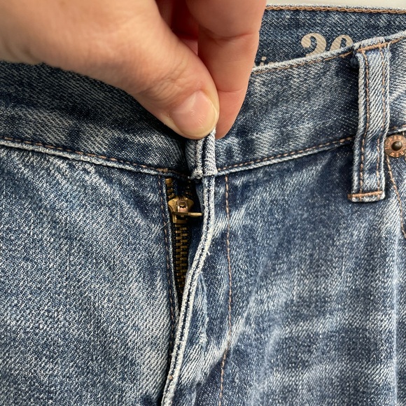 J crew broken in boyfriend blue distressed jean - Picture 7 of 13